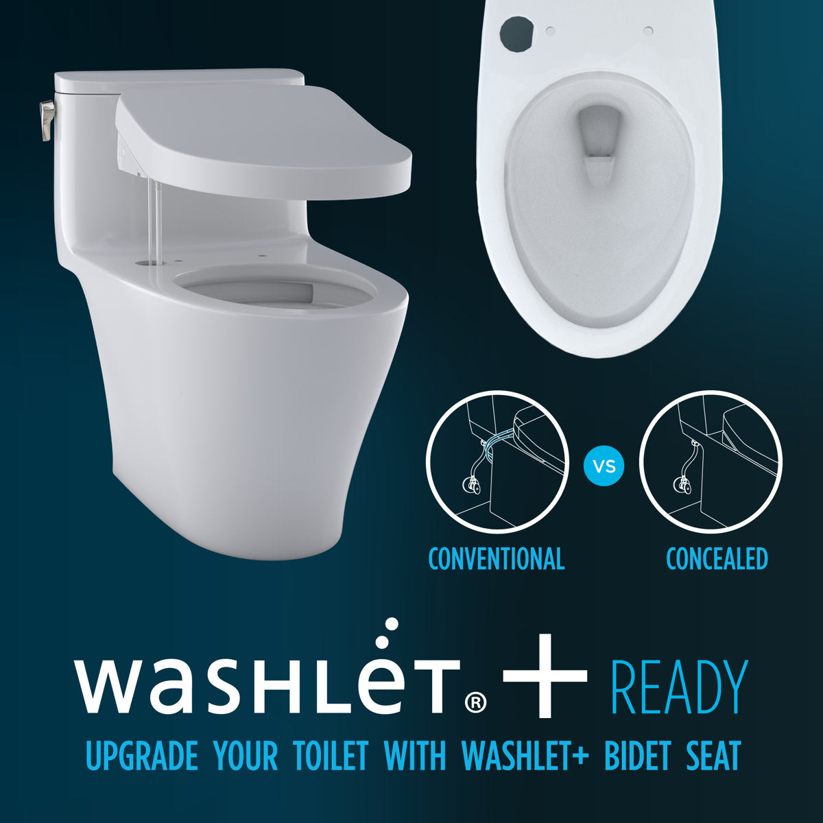 Aquia® Dual-Flush Elongated Two-Piece Toilet with Tornado Flush (Seat Included) MS446234CEMGN#01