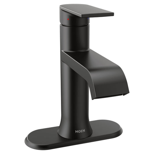 Moen Genta LX Single Hole Bathroom Faucet with Drain Assembly 6702BL